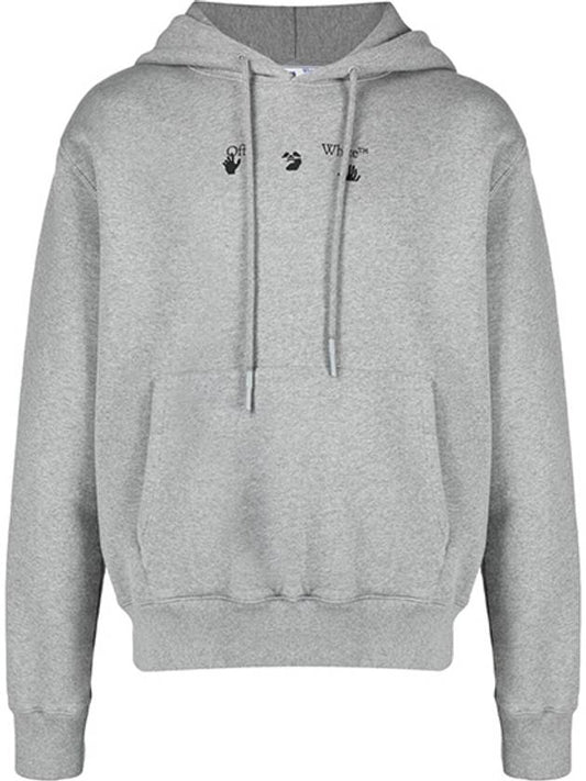 Men's Marker Slim Hoodie Gray - OFF WHITE - BALAAN 2