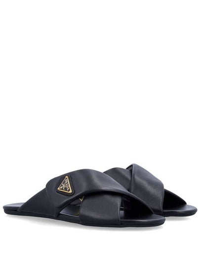 Prada Criss-Cross Logo Slides - PRADA - BALAAN 2