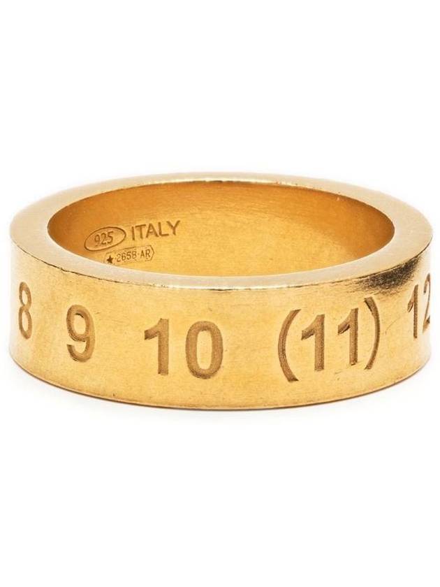 Numerical Logo Engraved Ring Gold - MAISON MARGIELA - BALAAN 2