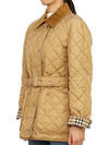 Diamond Quilted Nylon Jacket Beige - BURBERRY - BALAAN 6