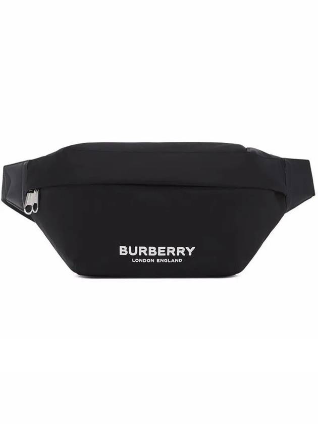 Logo Print Nylon Sonny Bum Belt Bag Black - BURBERRY - BALAAN 4