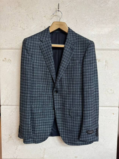 Zegna Tailored Milano Fit Check Pattern Blazer Jacket 48 - ERMENEGILDO ZEGNA - BALAAN 1