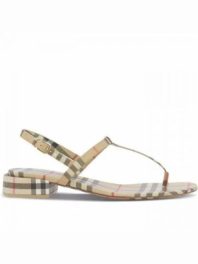 Vintage Check Lambskin Sandals Archive Beige - BURBERRY - BALAAN 2