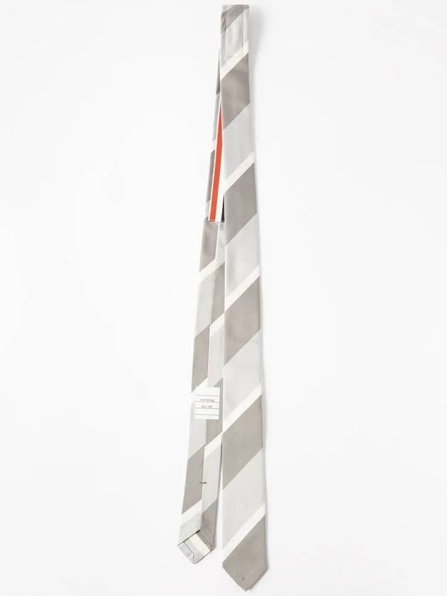 Logopatch signature striped silkblend tie - THOM BROWNE - BALAAN 2