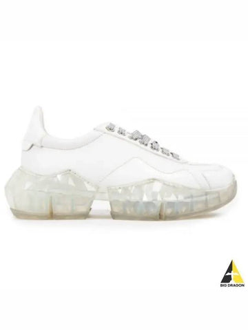 Jimmy Choo diamond glossy sneakers white - JIMMY CHOO - BALAAN 1