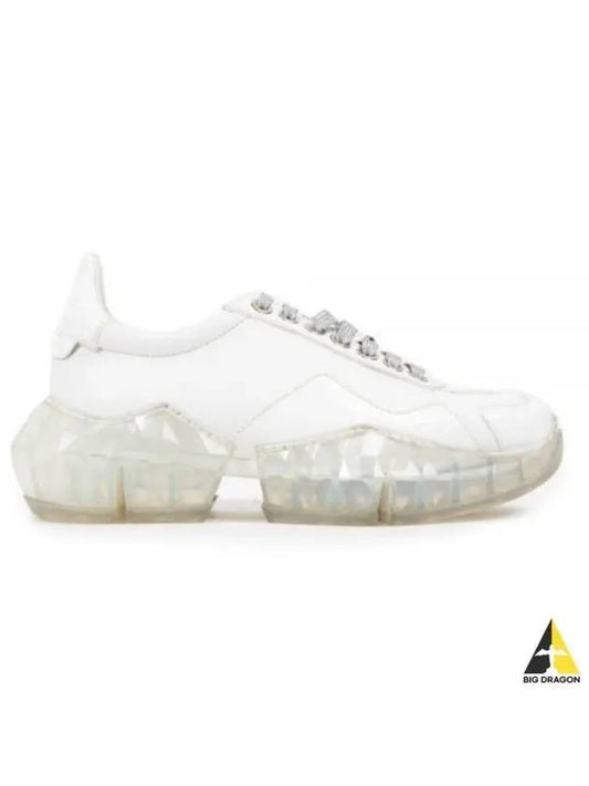 Jimmy Choo diamond glossy sneakers white - JIMMY CHOO - BALAAN 1