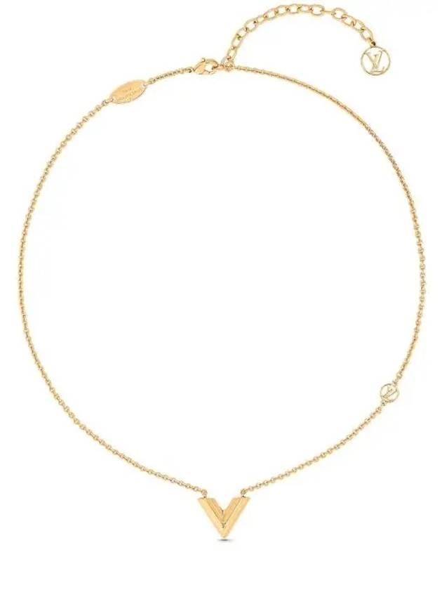 Essential V Necklace Gold - LOUIS VUITTON - BALAAN 2