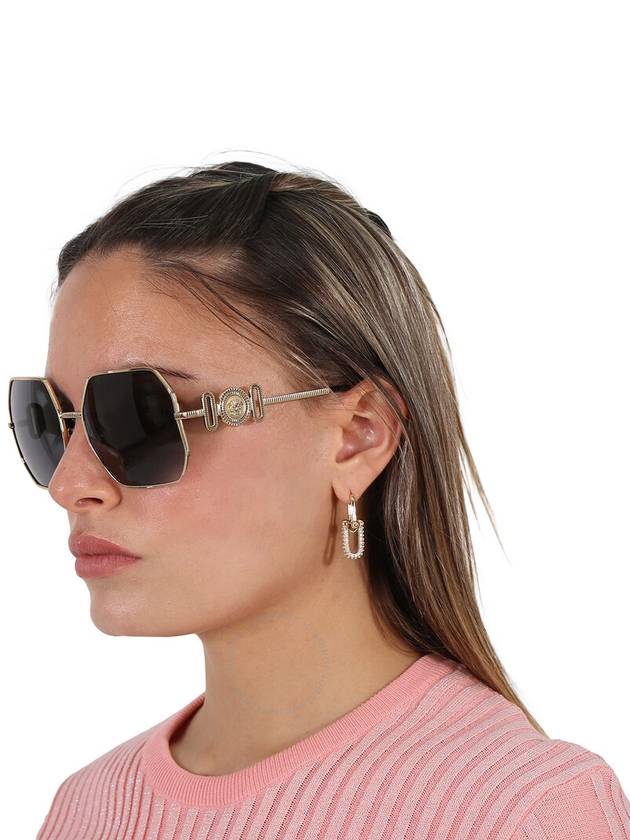 Versace Dark Gray Irregular Ladies Sunglasses VE2248 100287 58 - VERSACE - BALAAN 2