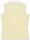 Ribbed collar color matching sleeveless LEMON - 20THHOLE - BALAAN 6