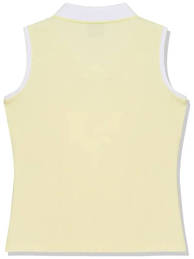 Ribbed collar color matching sleeveless LEMON - 20THHOLE - BALAAN 6