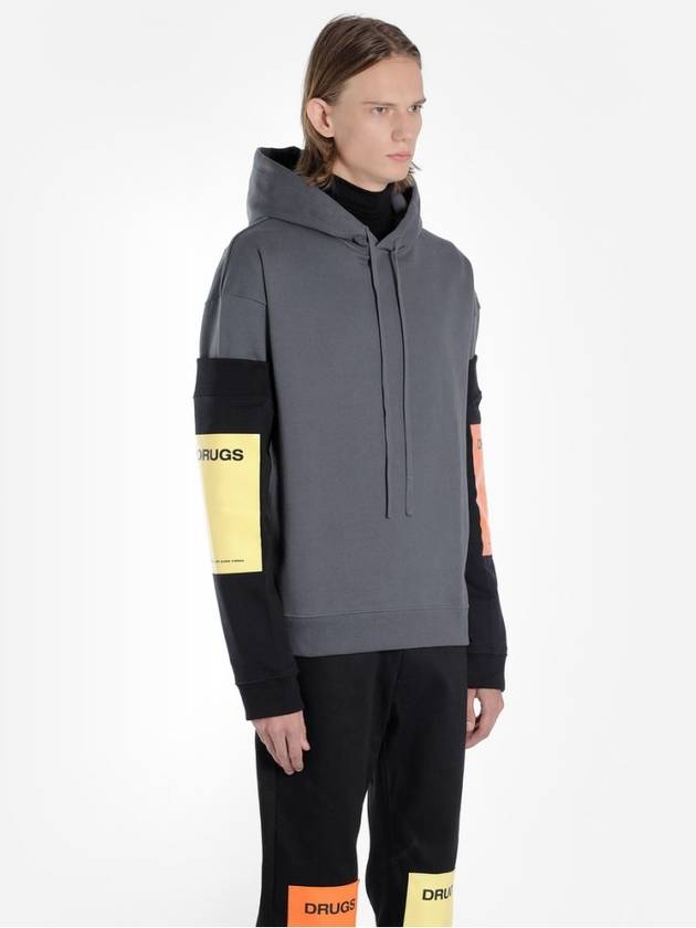 Detachable logo sleeve hood sweatshirt 182188 - RAF SIMONS - BALAAN 2