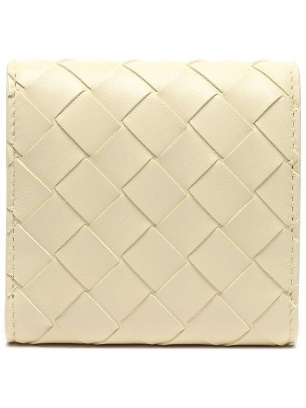 Intrecciato Tri-Fold Card Wallet Ice Cream - BOTTEGA VENETA - BALAAN 5