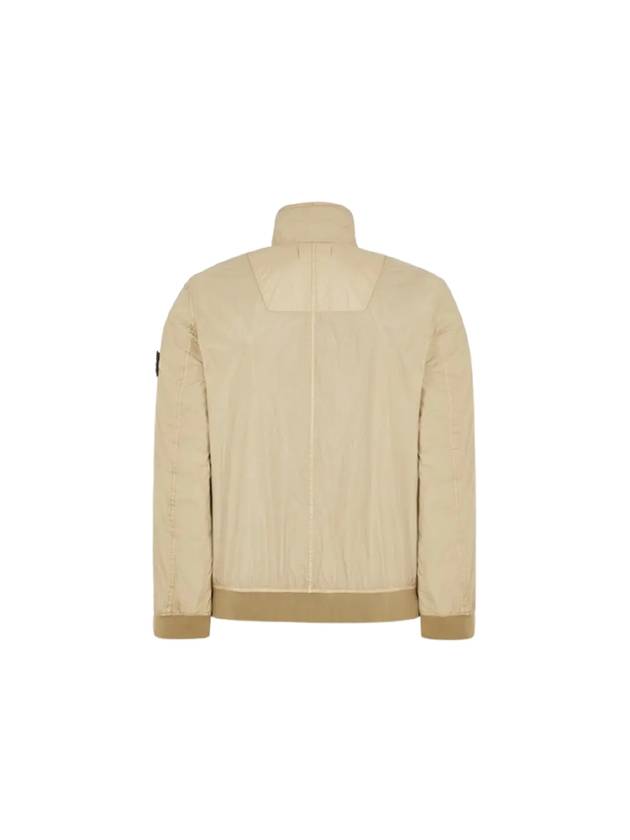 Compass Badge Pleated Windbreaker Sand - STONE ISLAND - BALAAN 3