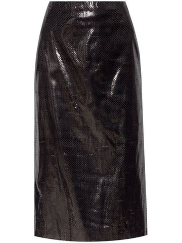 Alexander McQueen Woven Midi Skirt - ALEXANDER MCQUEEN - BALAAN 1