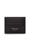 Logo Stamp Leather Black - PRADA - BALAAN 1