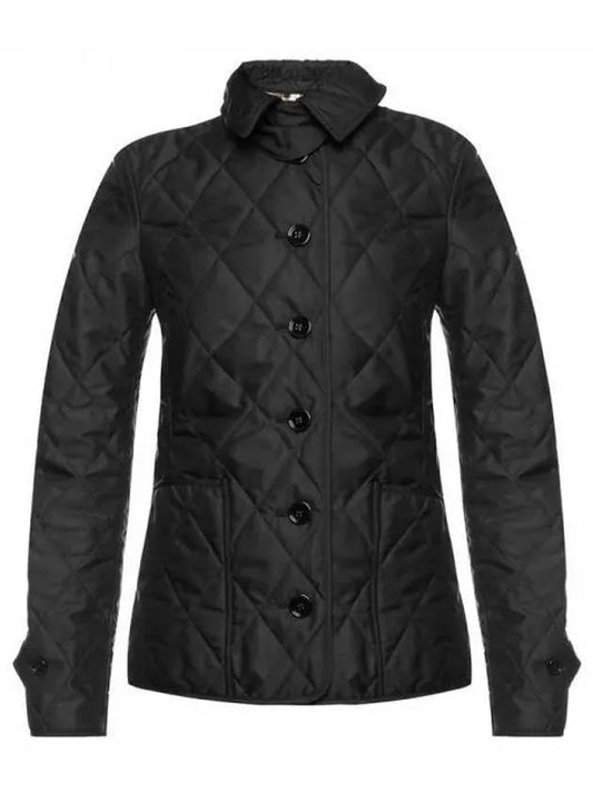 Fernleigh Diamond Quilted Jacket Black - BURBERRY - BALAAN 2