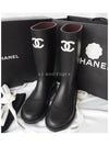 Boots Caoutchouc Black - CHANEL - BALAAN 7