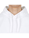 Logo Patch Drawstring Hoodie White - STONE ISLAND - BALAAN 7