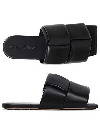 Men's Patch Mule Slippers Black - BOTTEGA VENETA - BALAAN 2