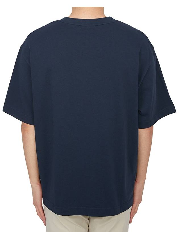 Bold Fox Head Patch Oversized Short Sleeve T-Shirt Navy - MAISON KITSUNE - BALAAN 4