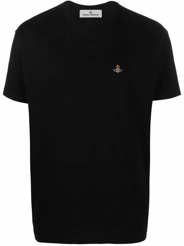 Chest ORB Logo Short Sleeve T-Shirt Black - VIVIENNE WESTWOOD - BALAAN 2