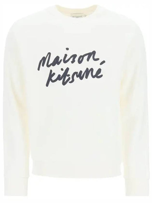 Handwriting Clean Sweatshirt Ecru - MAISON KITSUNE - BALAAN 2