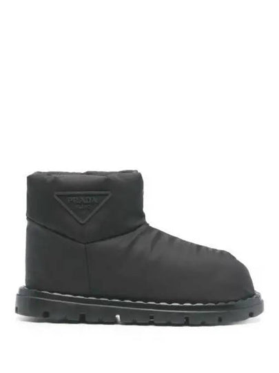 Triangle Logo Winter Boots Black - PRADA - BALAAN 2