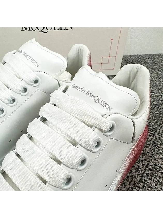 Oversized Low Top Sneakers White Pink - ALEXANDER MCQUEEN - BALAAN 5