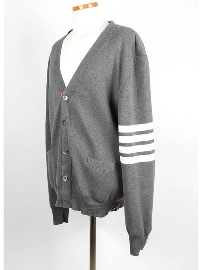 Diagonal armband Milano stitch cardigan 5 - THOM BROWNE - BALAAN 2