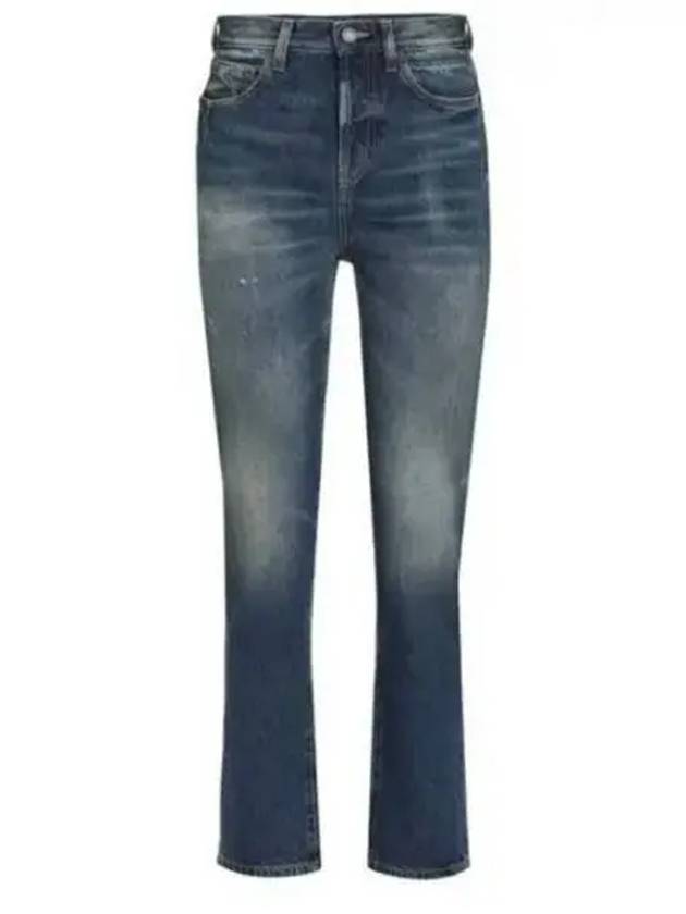 Denim Straight Jeans Blue - SAINT LAURENT - BALAAN 2