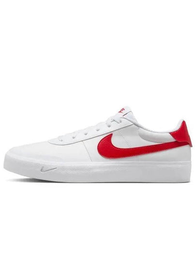 Court Shot Low Top Sneakers White Red - NIKE - BALAAN 2