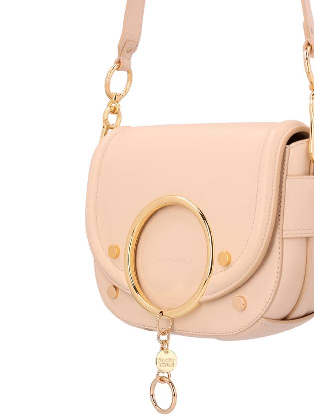 Grain Leather Mara Cross Bag Cement Beige - CHLOE - BALAAN 4