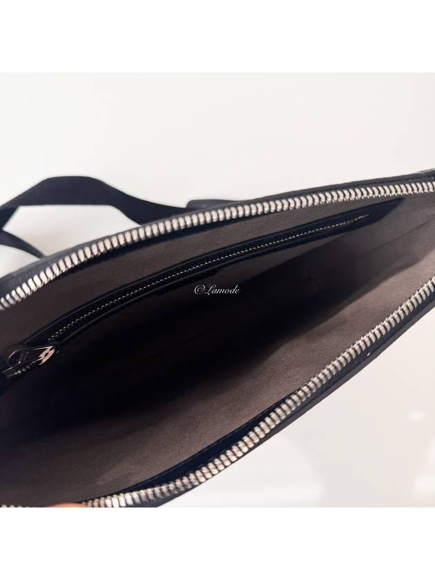 Microssima Leather Messenger Bag Black - GUCCI - BALAAN 7