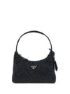 Crystal Satin Mini Bag Black - PRADA - BALAAN 2