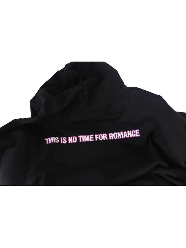 No Time For Romance Over Hoodie Black - VETEMENTS - BALAAN 10