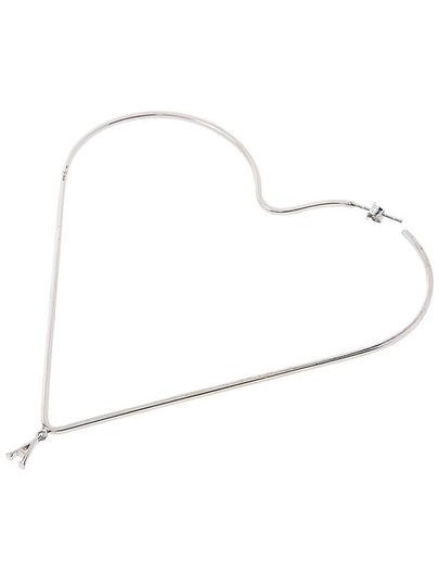 Heart Mono Earrings Silver - AMI - BALAAN 2