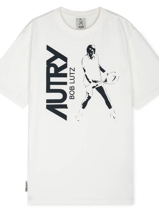 Men s Logo White Short Sleeve T Shirt TSBM 2661 - AUTRY - BALAAN 2