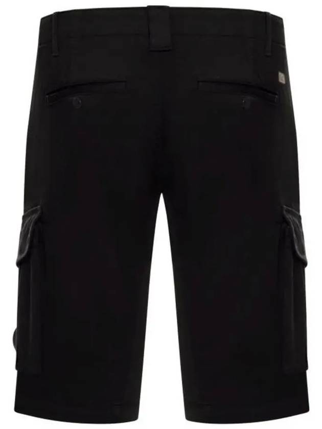 Lens Wappen Cotton Cargo Shorts Black - CP COMPANY - BALAAN 4