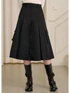 Wise pleated cargo long skirt - MICANE - BALAAN 3