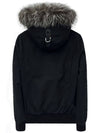 Dixon Nordic Tech Down Silver Fox Fur Bomber Jacket Black Silver - MACKAGE - BALAAN 4