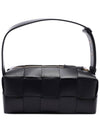 Brick Cassette Intrecciato Small Shoulder Bag Black - BOTTEGA VENETA - BALAAN 5