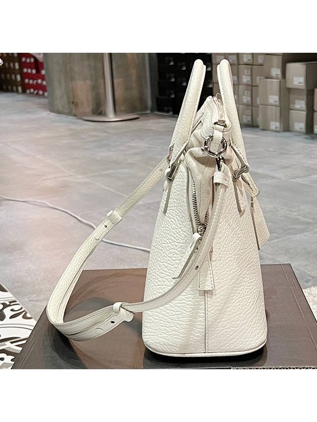 5AC Logo Patch Mini Tote Bag Ivory - MAISON MARGIELA - BALAAN 4