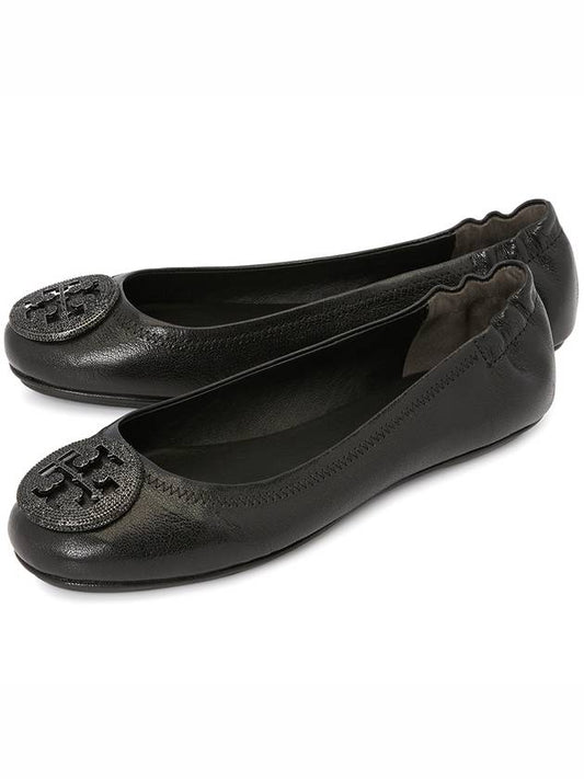 Mini Travel Flat Ballerina Black - TORY BURCH - BALAAN.