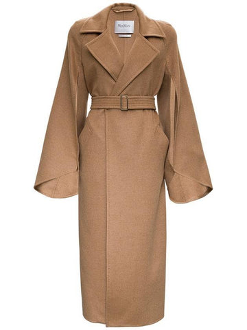 Women's Capes Single Coat Beige - MAX MARA - BALAAN 1