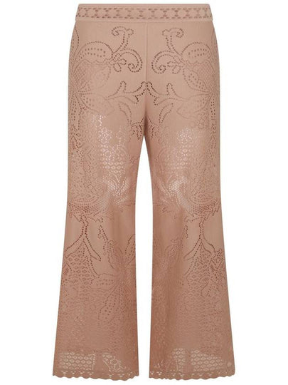 Valentino Garavani Beige Cotton Pants - VALENTINO - BALAAN 2