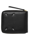 Stitch Zip Around Medium Half Wallet Black - MAISON MARGIELA - BALAAN 3