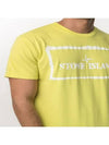 Stencil One Logo Short Sleeve T-Shirt Lime - STONE ISLAND - BALAAN 3