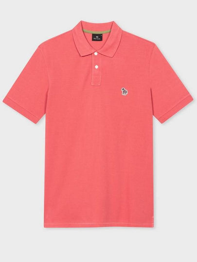 Zebra Regular Fit Polo Shirt Pink - PAUL SMITH - BALAAN 2