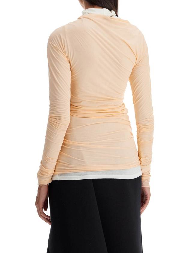 long-sleeved draped top with - DRIES VAN NOTEN - BALAAN 3