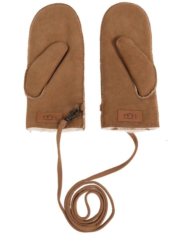 UGG Suede Gloves, Women's, Beige - UGG - BALAAN 4